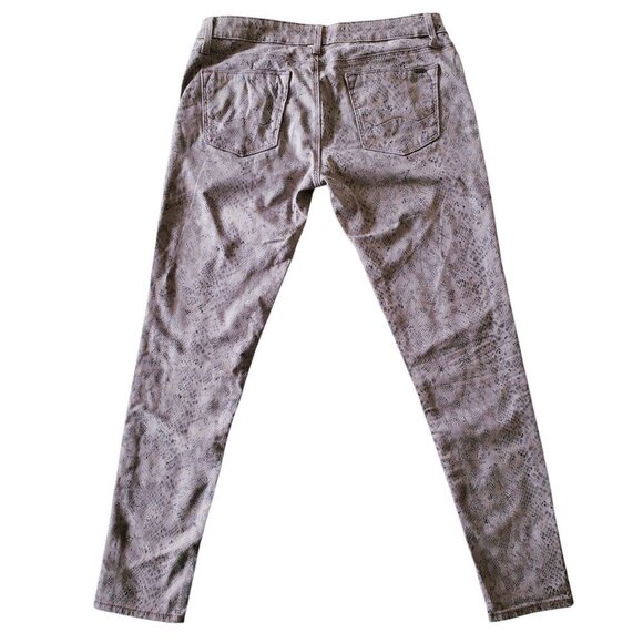 COI Teaser Skinny Rose Snake Print with Shiny Metallic Gold Accents Size 30 - Picture 3 of 16